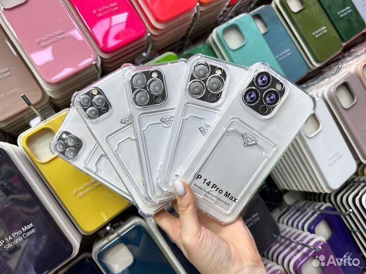 Чехол с карманом для карт на все модели опт