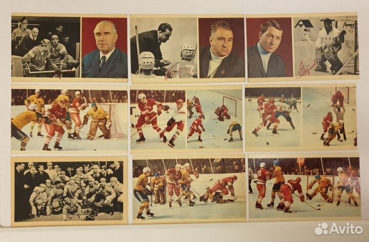 Набор открыток Чемпионы мира и Европы 1969