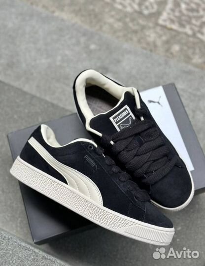 Puma suede xl pleasures черные