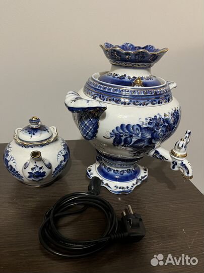 Самовар Гжель электрический 2 литра