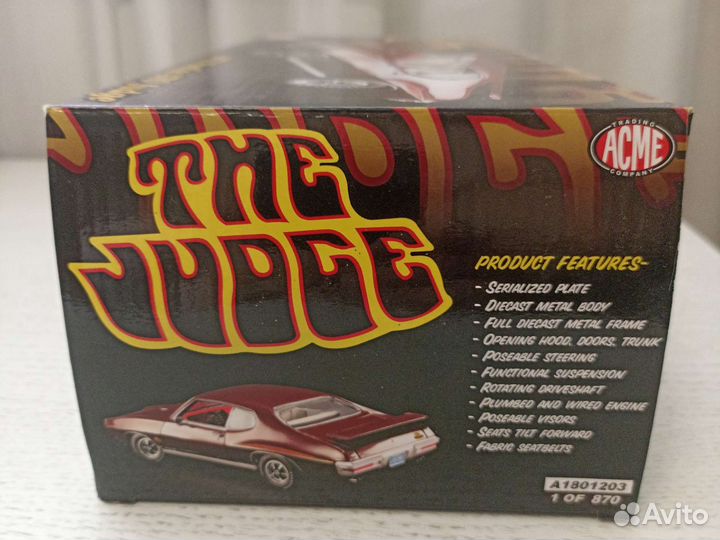 Pontoiac GTO judge 1970 acme 1:18 1/18