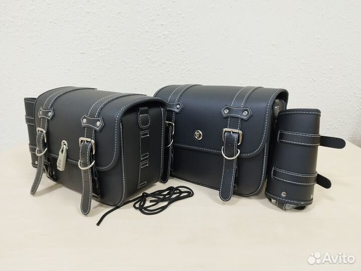 Боковые мотосумки - искусственная кожа. Новые