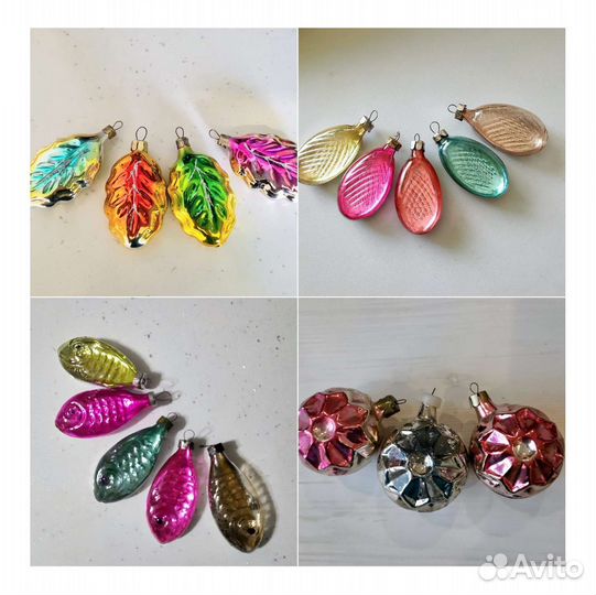 Елочные игрушки СССР одним лотом