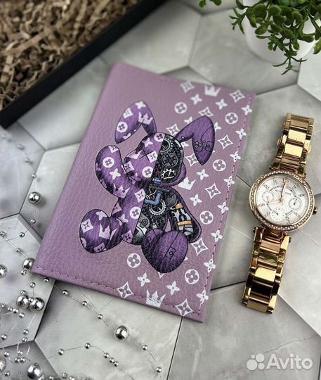 Обложка для паспорта натуральная кожа