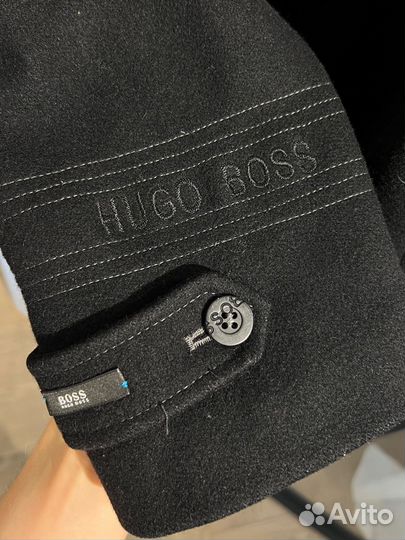 Шерстяное пальто мужское Hugo Boss