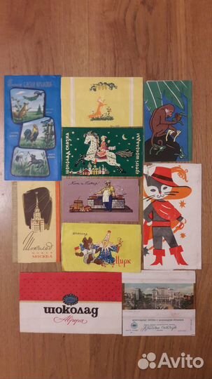 Обертки от шоколада СССР