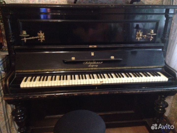 Антикварное пианино Bluthner Leipxig, 17-наград