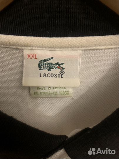 Поло lacoste мужское XL красивое