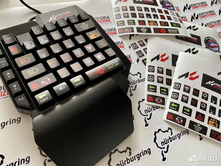 Игровая клавиатура для Assetto Corsa (баттонбокс)