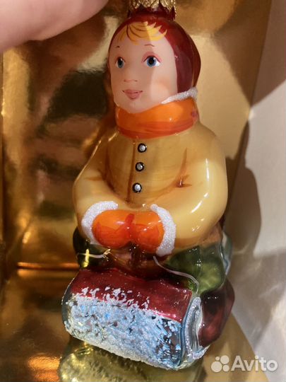 Кай елочная игрушка Ариель стекло