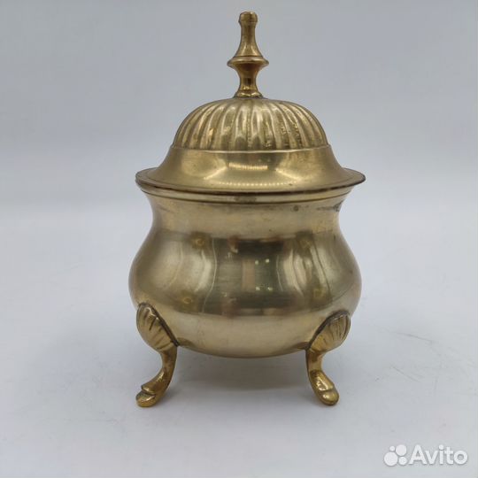 Сахарница латунная