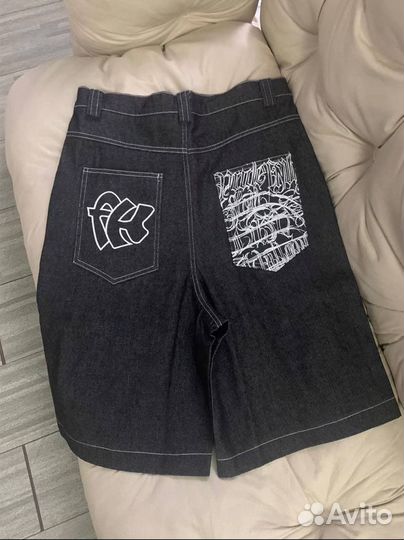 Джинсовые шорты jaded london type широкие