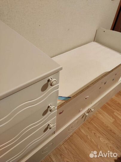 Детская кровать люлька с матрасом