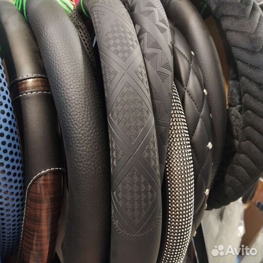 Оплетка на руль из эко кожи, М