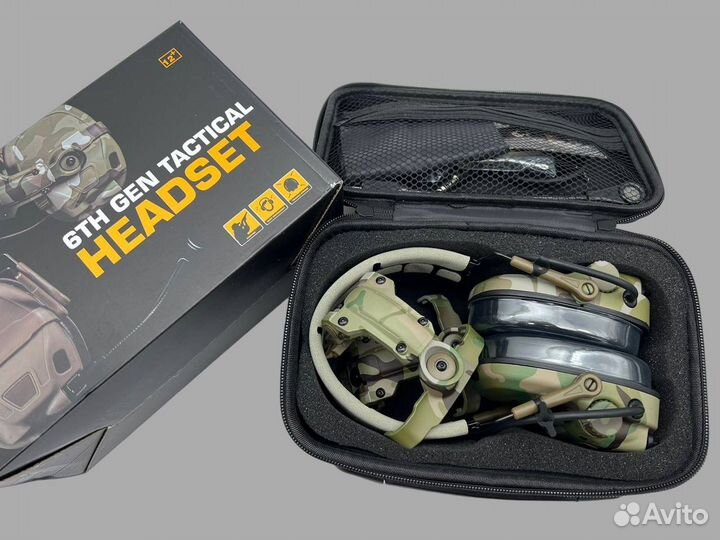 6TH GEN tactical headset тактические наушники