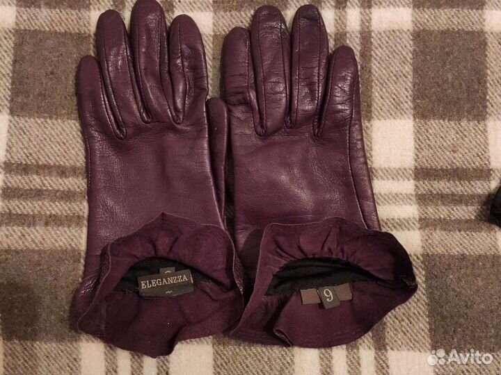 Перчатки кожаные