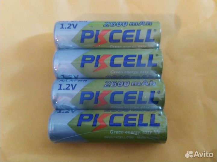 Pkcell AAA, AA аккумуляторы 1,2В Ni-MH