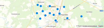 На карте