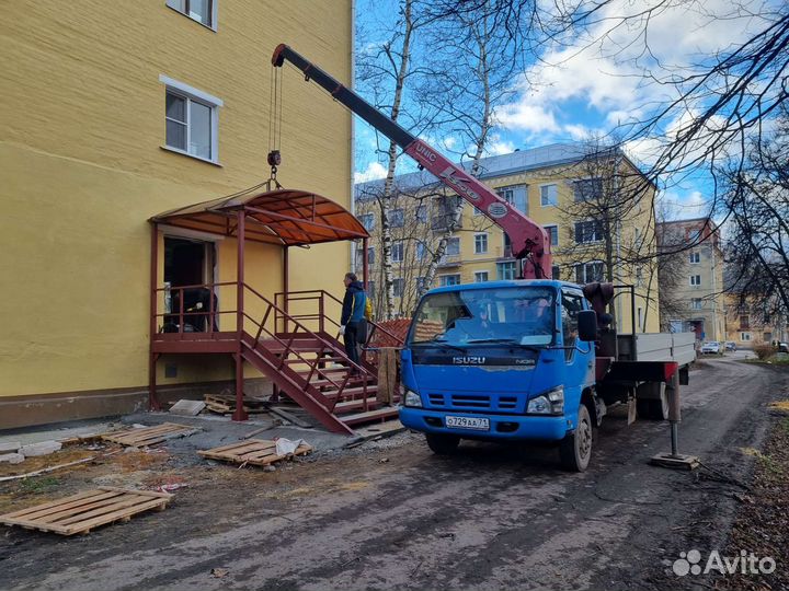 Кран манипулятор. Борт 5т. 6м. Стрела 3т. 10м