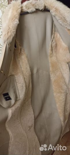Дубленка натуральная женская 46 48 длинная