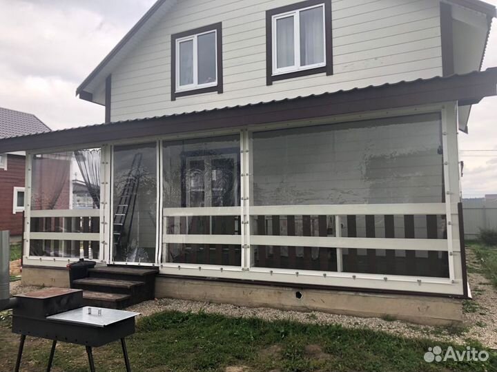 Мягкие окна для загородного дома дачи бани балкона