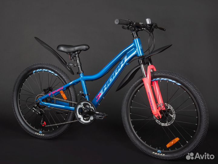 Велосипед horh tina tahd 4.0 24 (2023) Blue-Pink S