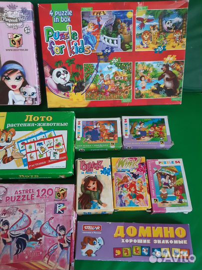 Настольные игры пазлы лото