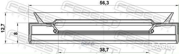 Сальник привода nissan almera 00/X-trail 07