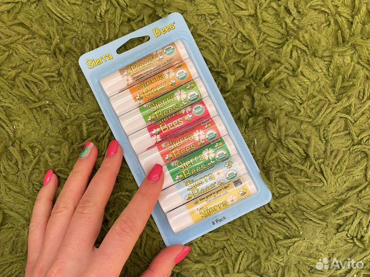 Бальзамы для губ Carmex Nuxe Blistex Hurraw