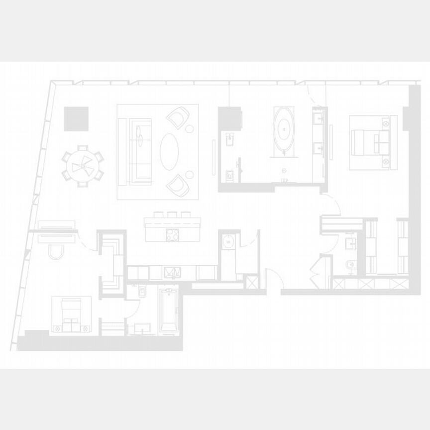 3-к. апартаменты, 172,2 м², 57/85 эт.