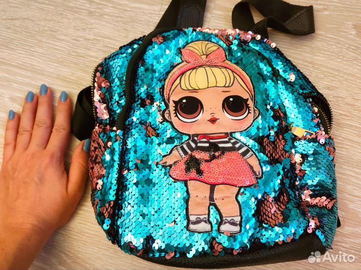 Детский рюкзачок с куклой Лол