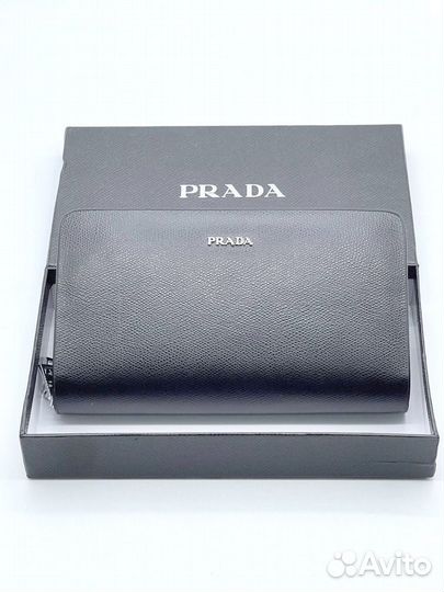 Портмоне prada натуральная кожа