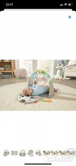 Коврик развивающий Fisher price Ленивец GN B52