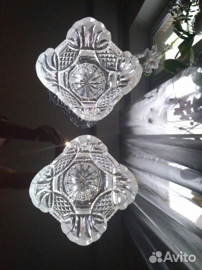 Салатники хрустальные СССР (2 шт)