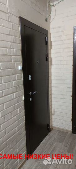 Тёплая дверь входная с зеркалом с бесплатной устан