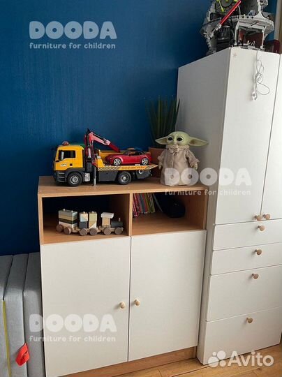 Детский шкаф Лумми c дверками развивающий Монтессо