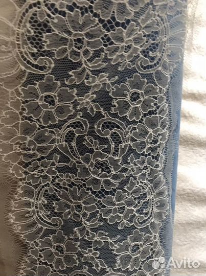 Кружево бежево молочное француское