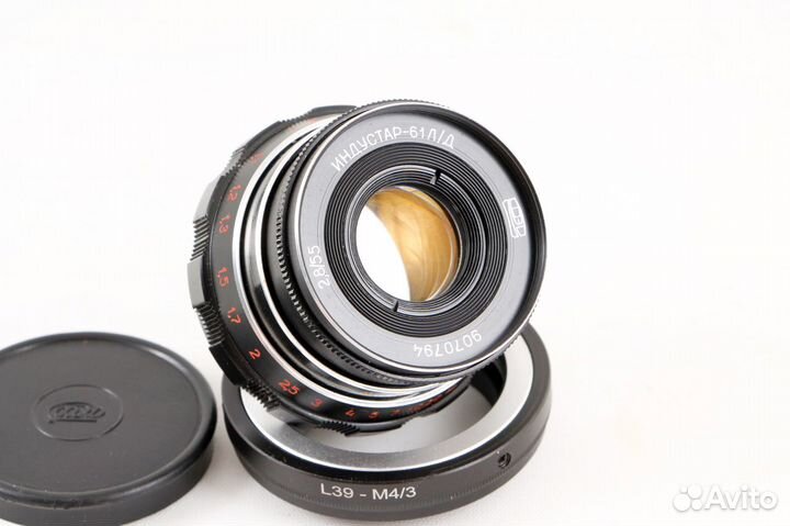 Индустар-61 л/д 55 mm f 2.8 + переходник Micro 4/3