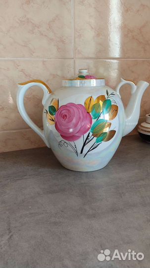 Доливной чайник Дулево Агашки ручная роспись 4.5л