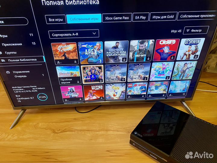 Xbox one 500gb + игры. Обмен/продажа