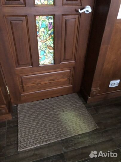 Коврик джутовый ручной работы