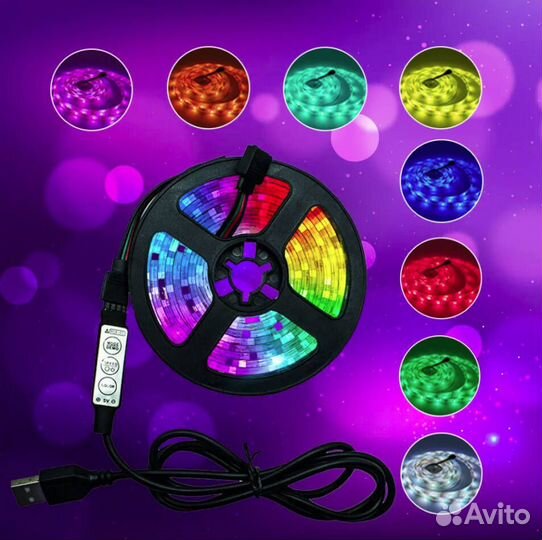 Гибкая светодиодная RGB лента