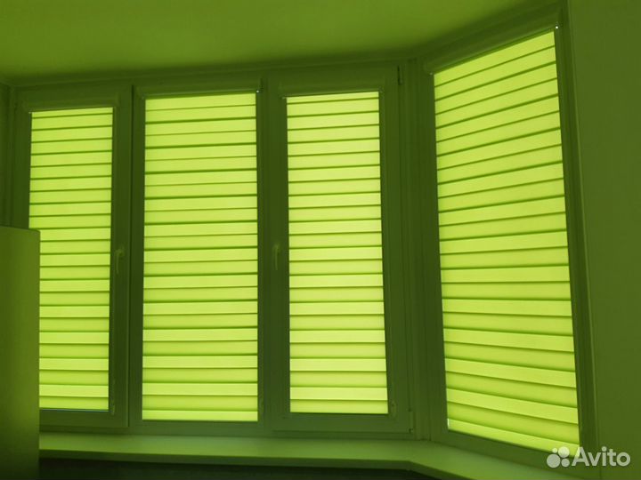 Рулонные шторы день ночь