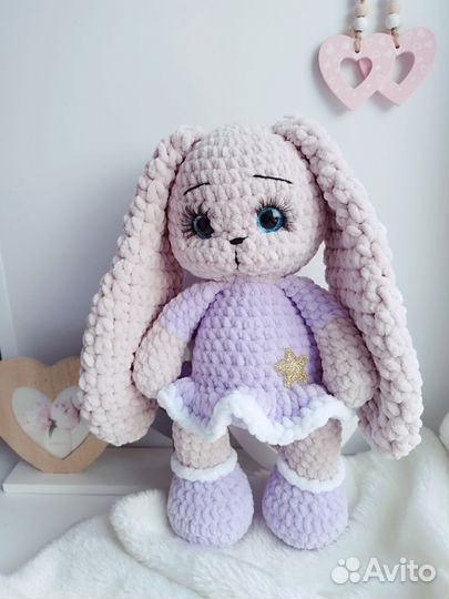 Мягкая игрушка заяц ручная работа