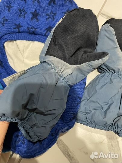 Шапка шлем и краги