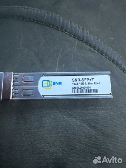 Sfp 10g snr-sfp+t 30m rj45