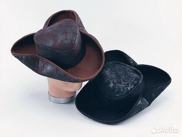 Шляпа бывалого пирата черная размер 52-54