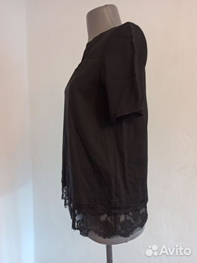 Блузка Twin Set M кофточка чёрная ажурная