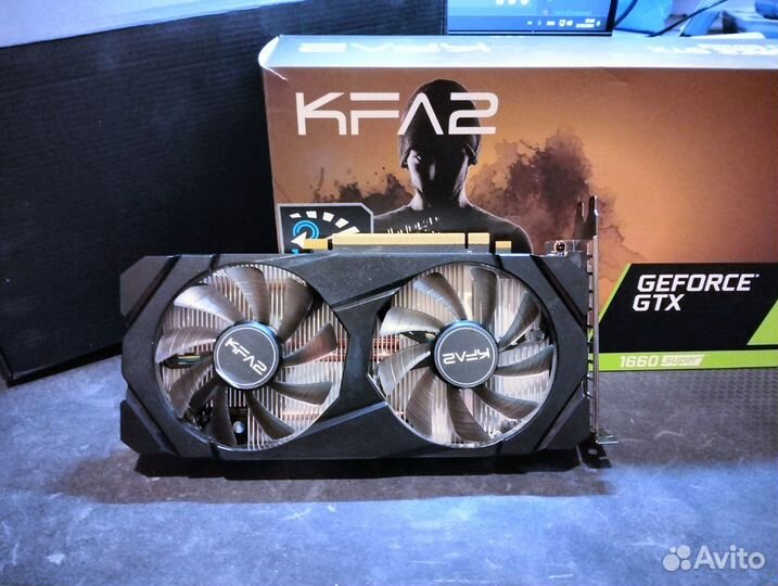 Видеокарта KFA2 GeForce GTX 1660 super 1-Click OC
