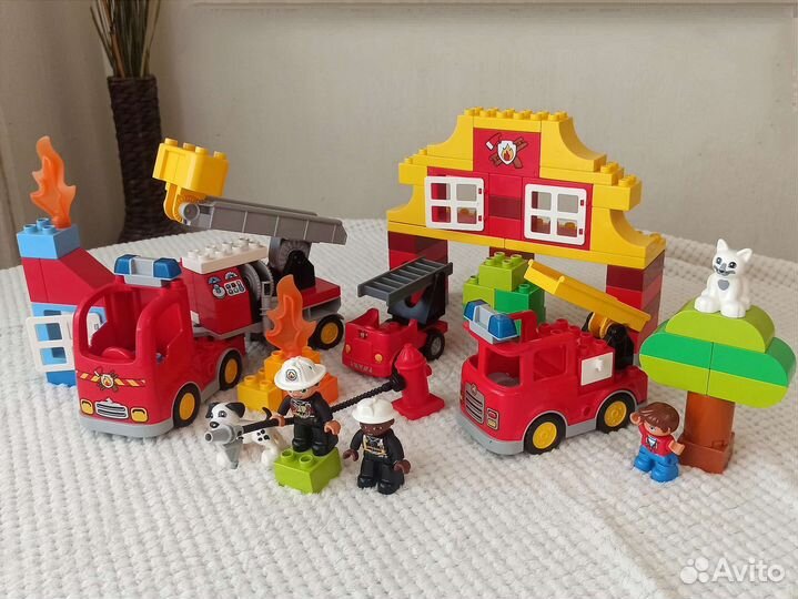 Lego duplo 3 набора с пожарными